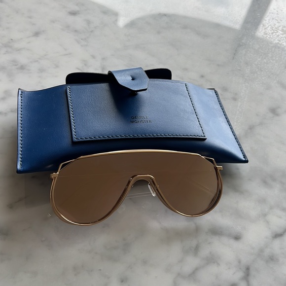 GENTLE MONSTER Accessories Gentle Monster Gold Mirrored Sunglasses